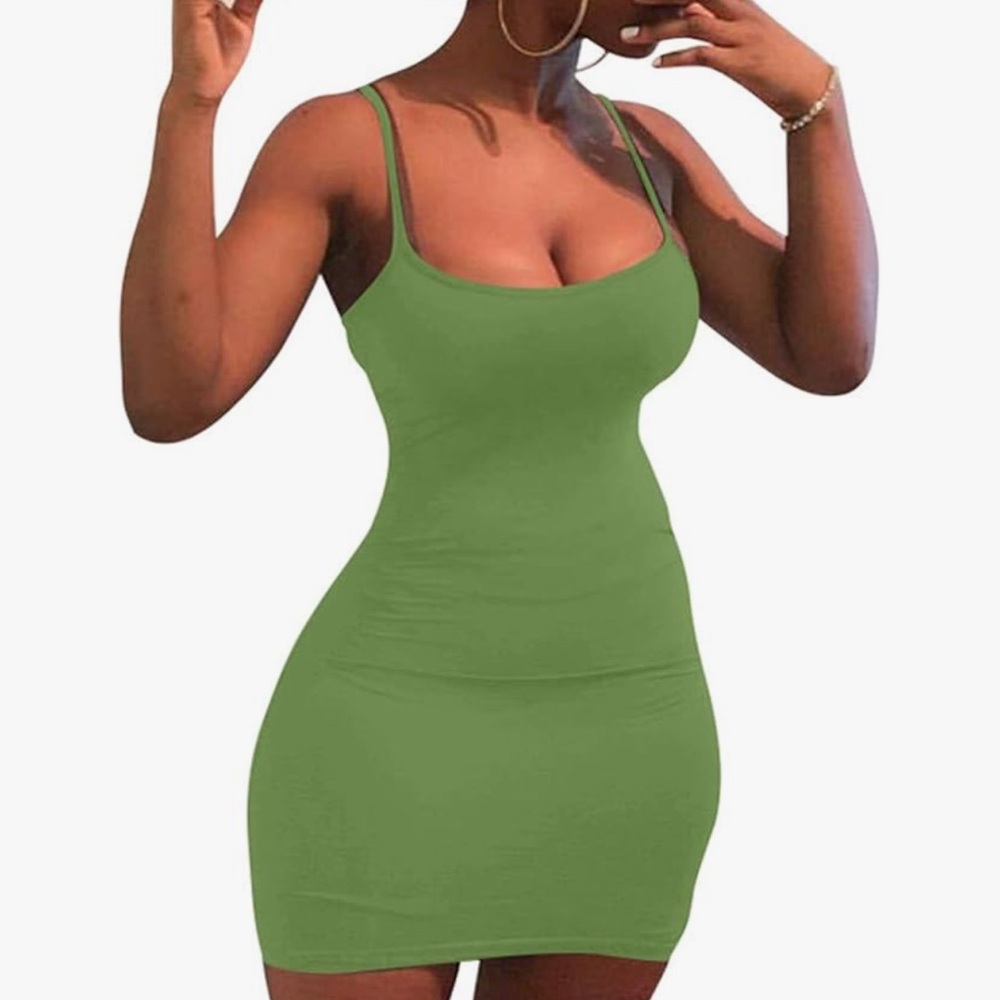 Amazon Green Mini Dress